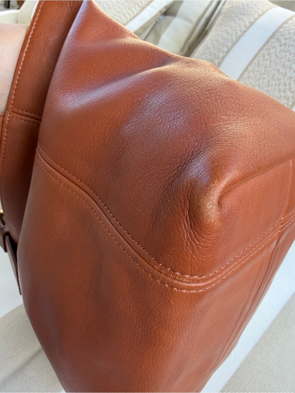 COACH Vintage Clutch Wristlet 9971 British Tan Glovetanned Leather with Hang tag - Picture 8 of 11